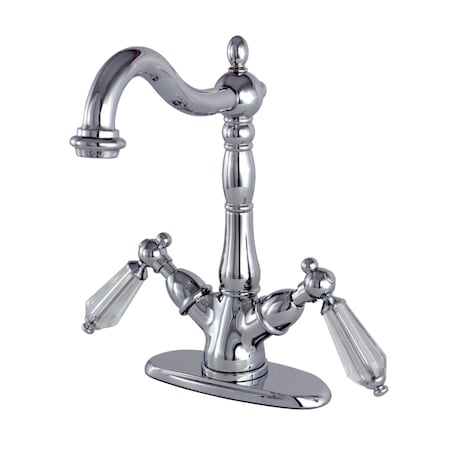 Kingston Brass KS1491WLL Vessel Sink Faucet, Polished Chrome KS1491WLL